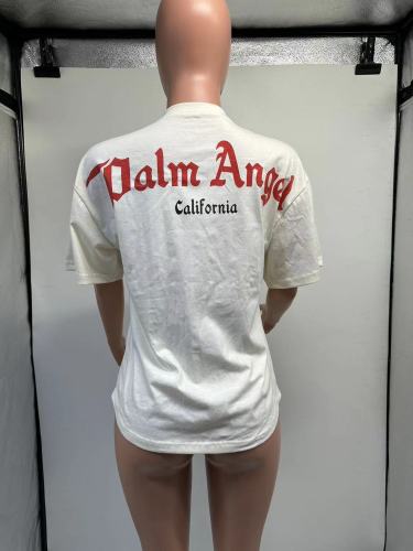 Fashion trend palm angel logo printed street trend round neck pure cotton T-shirt