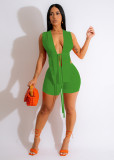 Women's Fashion Jacquard Sexy Strap Top Tank Top Short Two Piece Set