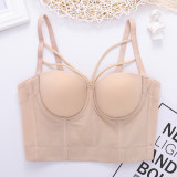 Oversized suspender for women's underwear and dance stage performance wear, short sexy backless shaping top
