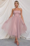 Women's multi color party dress with a bra mesh dress