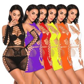 Fun Lingerie Butterfly Wrap Hip Dress Medium Sleeve Set Short Skirt