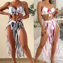 Split bikini swimsuit pants three piece set Split bikini swimsuit pants three piece set