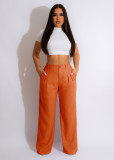 Women's linen cotton casual pants, breathable straight tube pants, cotton linen pants