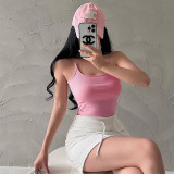 Sleeveless Off Shoulder Short Spicy Girls Versatile Top