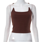 Sleeveless Off Shoulder Short Spicy Girls Versatile Top
