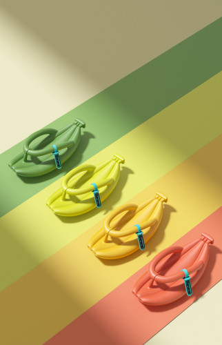 EVA banana flip-flops for household non slip lovers thick soled sandals