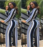 Striped casual suit