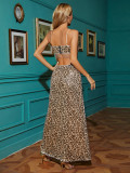 High slit sexy long skirt with waistband drawstring skirt