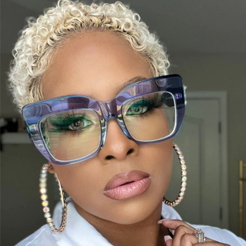 Blue light resistant glasses personalized decor eyeglass frame