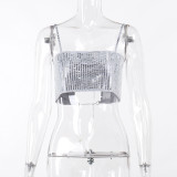 Sling Hot Diamond Ultra Short Spicy Girl Vest