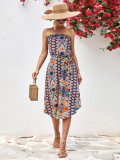 Women's bra printed dress