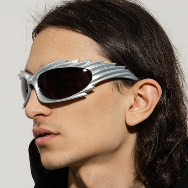 Personalized Funny Hedgehog Sunglasses for Men and Women Exaggerate Colorful Large Frame Sunglasses