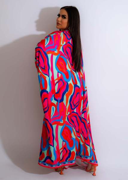 Printed Long Top Fashion Shorts Set Two Piece Set