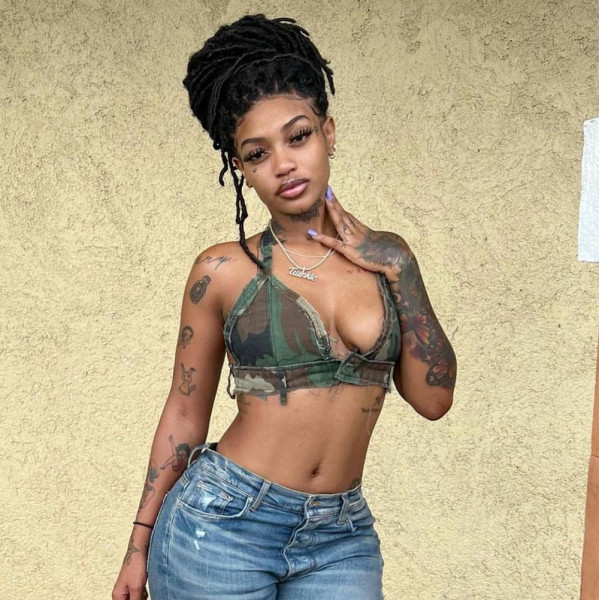 Chest wrap camouflage navel exposed wash spicy girl sexy top