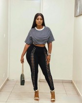 Featured strapping leggings