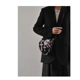 Heart shaped bag with personalized rivet punk style shoulder bag