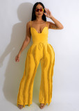 Women's tassel lace set sexy suspender jumpsuit two-piece set