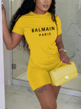 Printed English Letter Casual Set