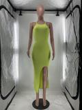 Sexy Sling Tank Top Split Dress