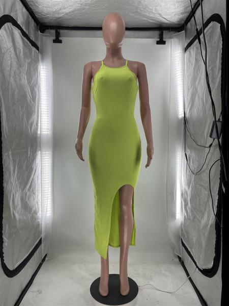 Sexy Sling Tank Top Split Dress