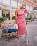 Sexy One Shoulder Exaggerated Lace Dress Dress