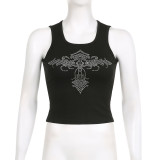 Sleeveless vest slimming casual basic top