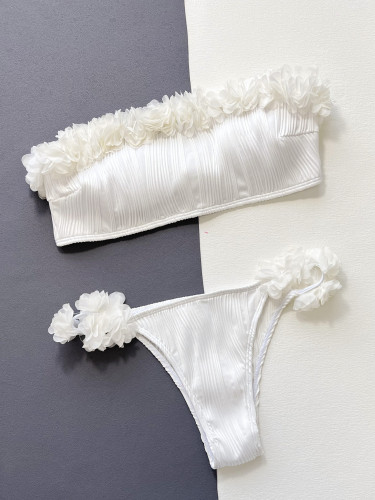 Women's split body swimsuit, bra, sexy bikini