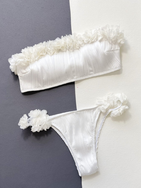 Women's split body swimsuit, bra, sexy bikini
