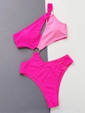 Contrast Biki One Piece Swimsuit