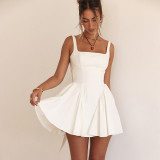Hanging Dress Design Sense Butterfly Knot Back Dress Pure Lust Short Skirt