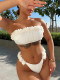 Women's split body swimsuit, bra, sexy bikini