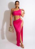 Sexy Wrapped Chest Split Open Waist Back Dress