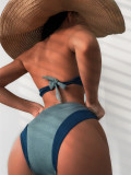 Steel bracket hard wrapped sexy bikini new split high waisted swimsuit