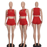 Sexy hollow thread pull-out two-piece set