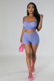 Sexy and fashionable two piece solid color suspender set