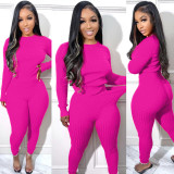 Fitted sweater two-piece set