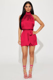 Fashion and Sexy Colored Ding Hanging Neck Jumpsuit