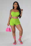Sexy and fashionable two piece solid color suspender set