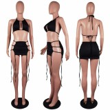 Fashionable and sexy two-piece strap set