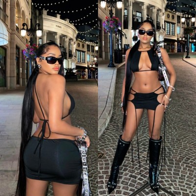 Fashionable and sexy two-piece strap set