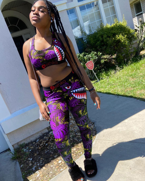 Women's Fashion Personality Print Set Two Piece Set