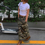Outdoor Fashion Personalized Camo Wash Skirt