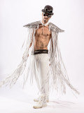 Women's personalized sequin wing tassel shawl