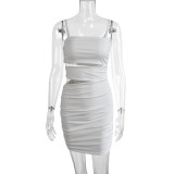 Sexy Hollow out Strap Women's Dress Sleeveless Dress