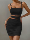 Sexy Hollow out Strap Women's Dress Sleeveless Dress