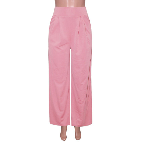 Personalized speaker pants, wide leg casual pants, autumn and winter wide leg pants