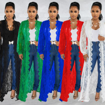 Fashionable women's wave lace loose top with lace Fashionable women's wave lace loose top with lace