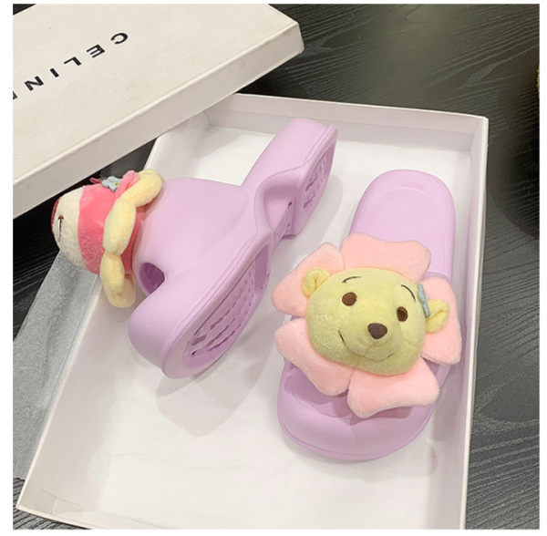 Strawberry bear accessories with a thick bottomed beach that feels like stepping on shit