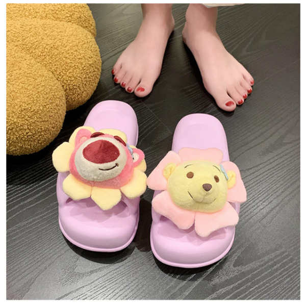 Strawberry bear accessories with a thick bottomed beach that feels like stepping on shit