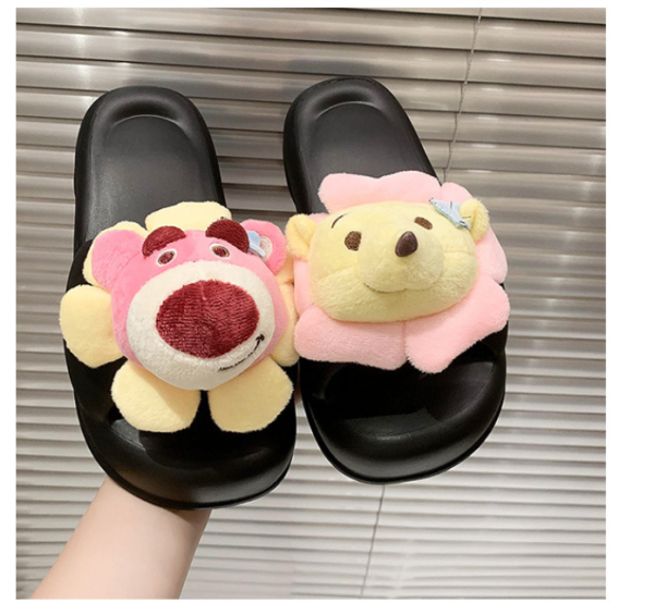Strawberry bear accessories with a thick bottomed beach that feels like stepping on shit